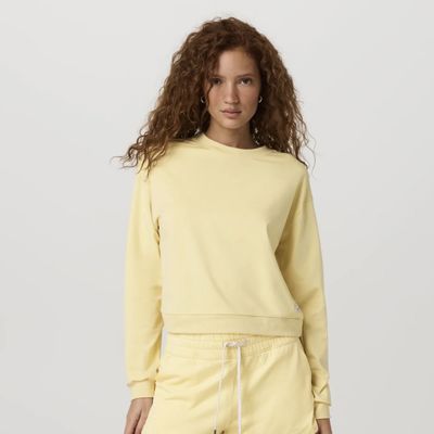 Vuori Halo Modern Crew Lemon Snap Heather