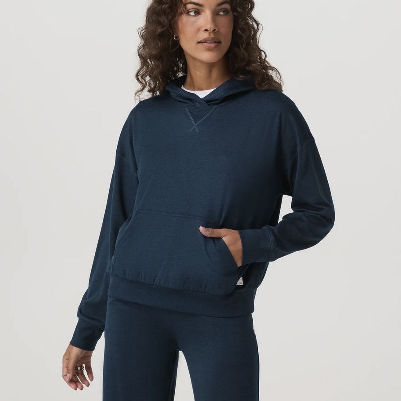 Vuori Halo Modern Pullover Hoodie Blue Coast Heather