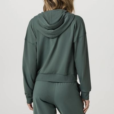 Vuori Halo Modern Full Zip Hoodie Agate Green