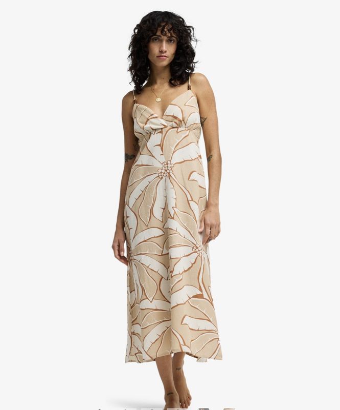 Billabong Tropic Breeze Maxi - Strapless Dress for Women Stone
