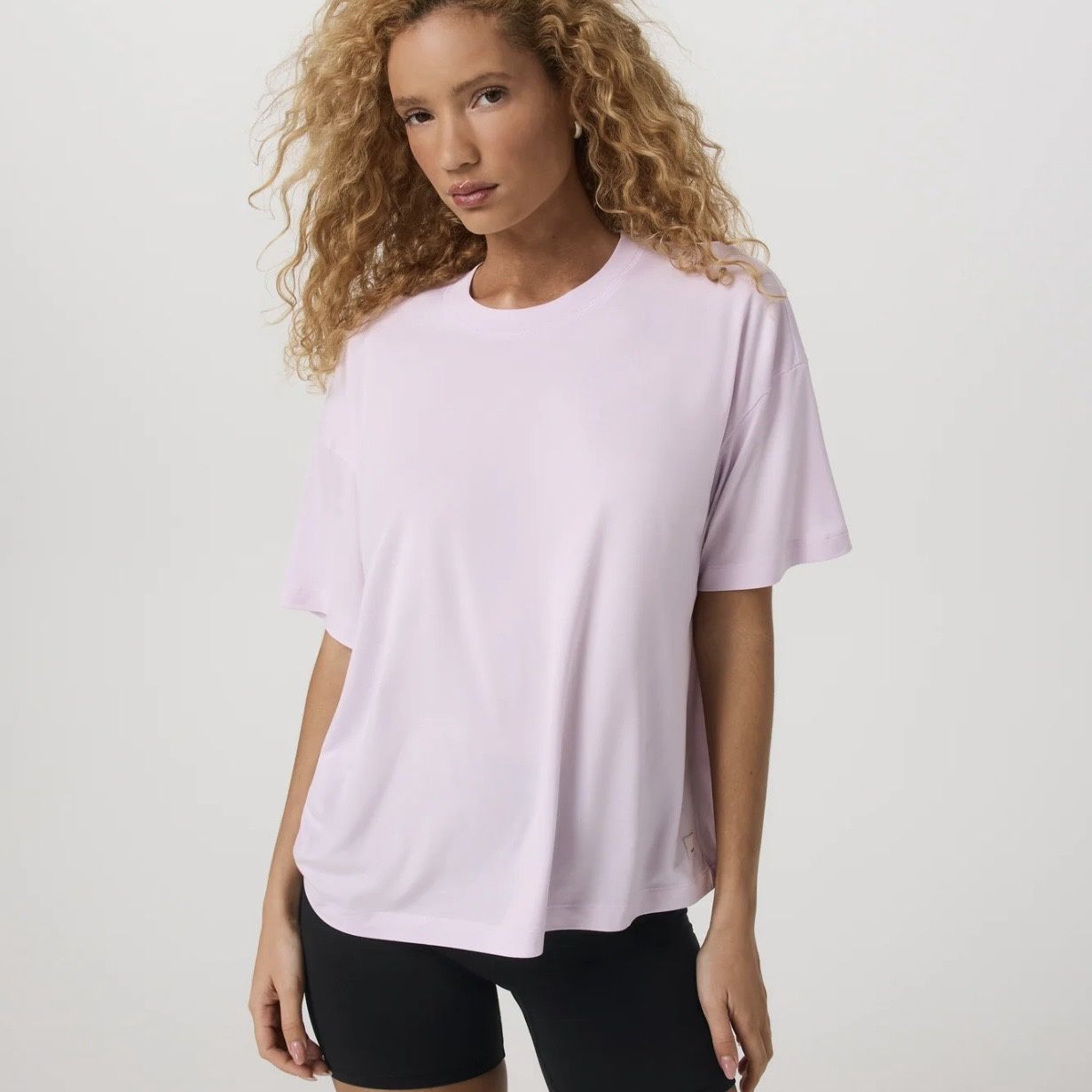 Vuori Energy Tee Long Lilac Breeze Heather