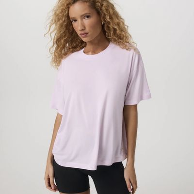 Vuori Energy Tee Long Lilac Breeze Heather