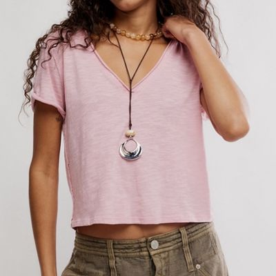 Free People Take 2 Tee Rose Oil