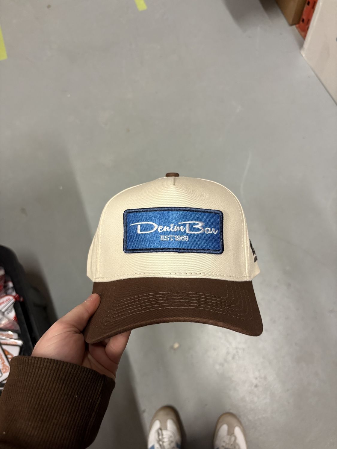 Whiskey Rd. X denimbar Curved Snapback