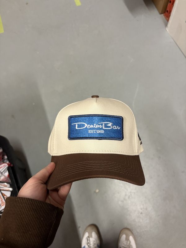 Whiskey Rd. X denimbar Curved Snapback