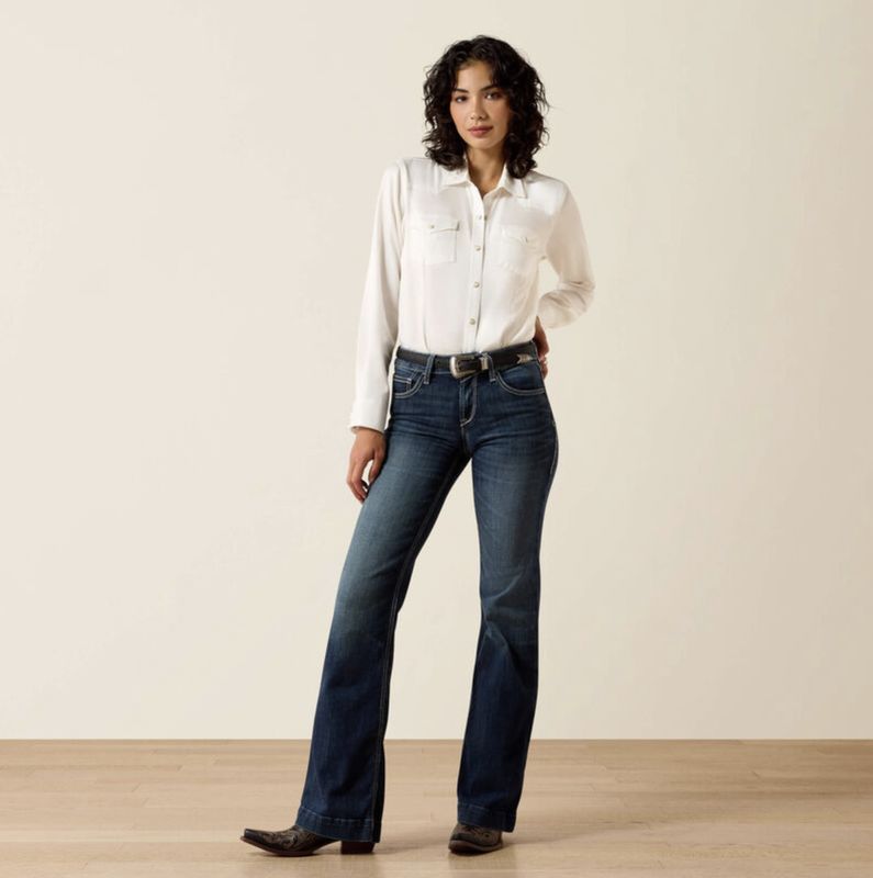 Ariat Trouser Perfect Rise Aisha Wide Leg Jean Missouri