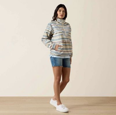 Ariat Whisper Pullover Jacket Sunset Serape Stripe