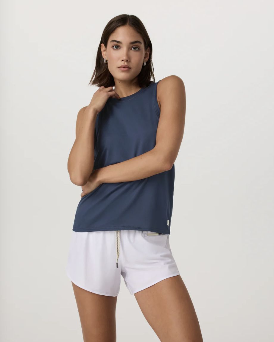 Vuori Energy Top Long Blue Coast