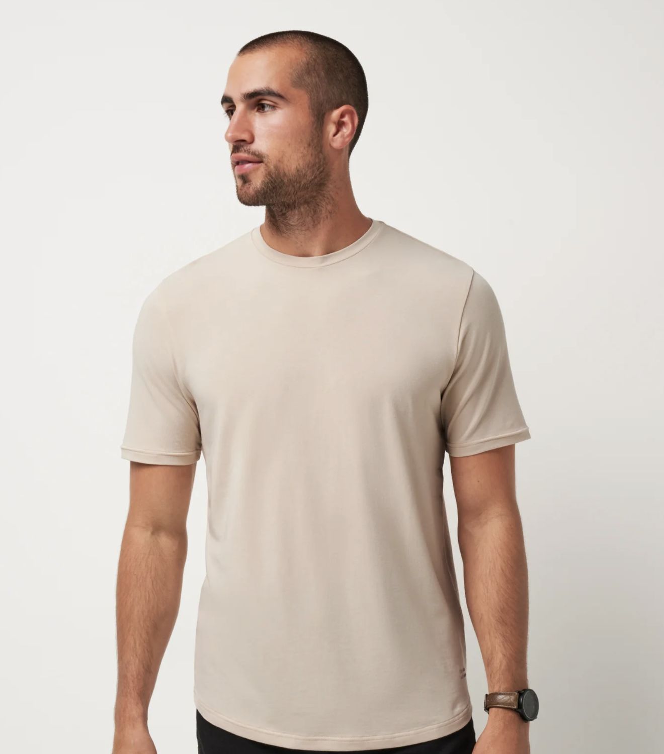 Travis Mathew Cloud Crew Tee Italian Sand