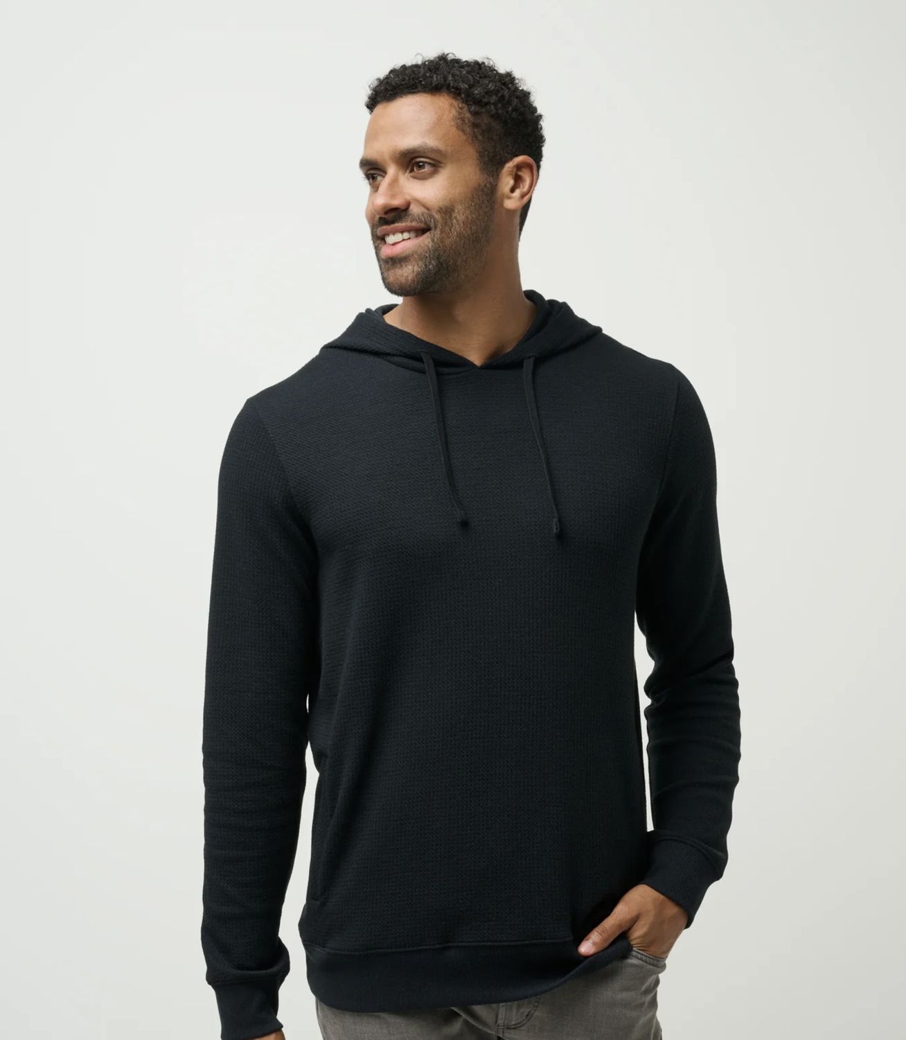 Travis Mathew Cloud Waffle Hoodie Black