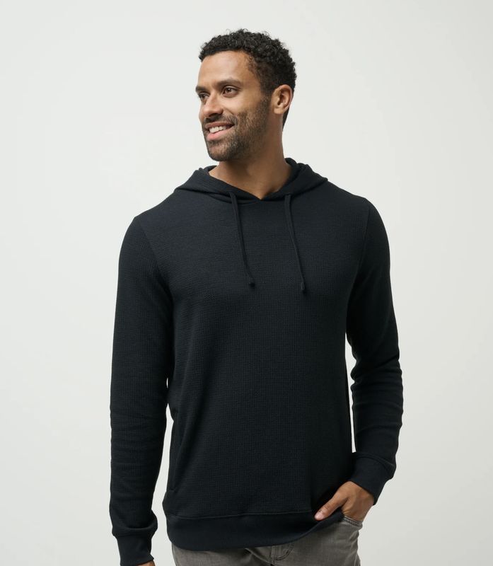 Travis Mathew Cloud Waffle Hoodie Black