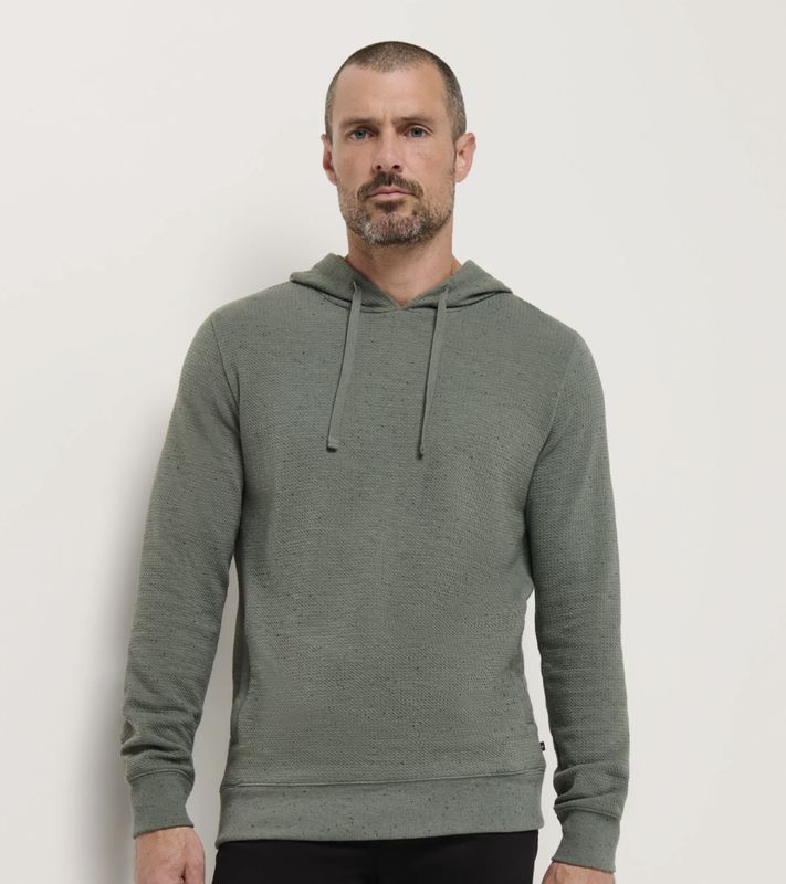 Travis Mathew Cloud Waffle Hoodie Dark Olive
