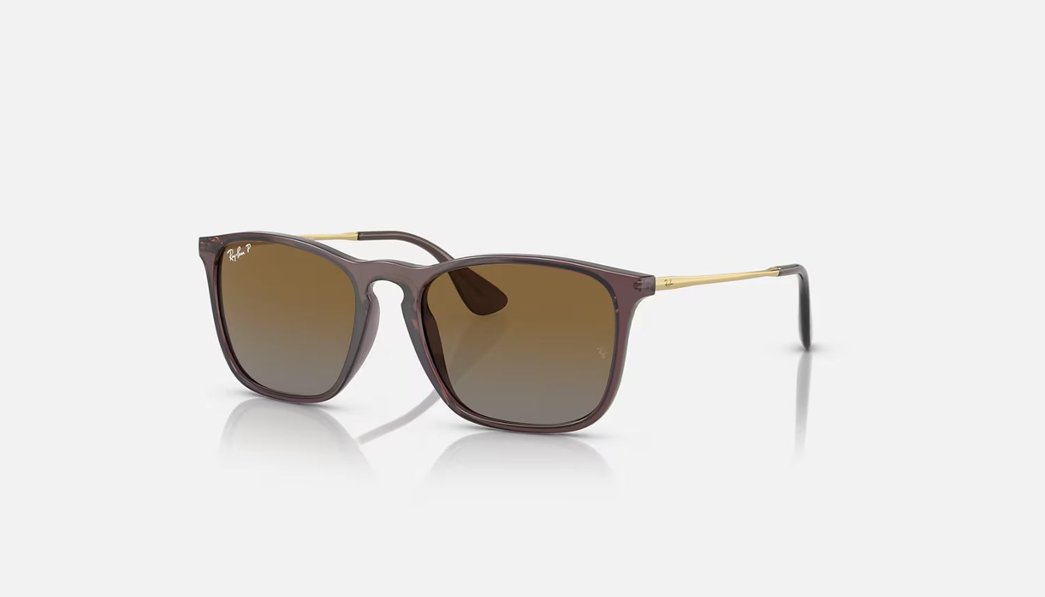 Rayban Chris Trans Brown Brown Polarized