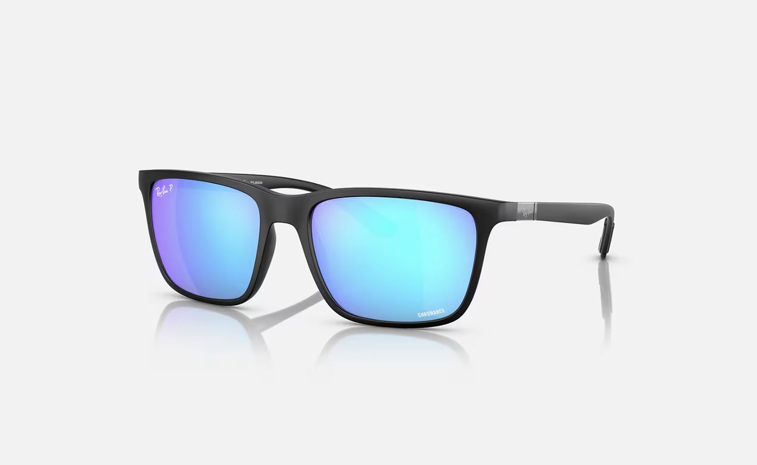 Rayban 4385 Matte Black Blu Mirror Polarized