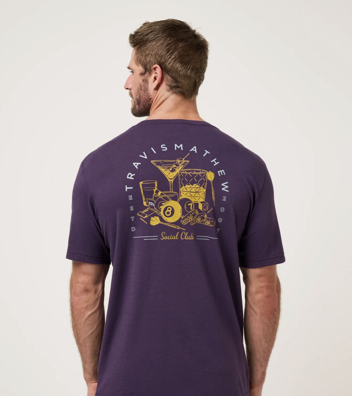 Travis Mathew Social Hour Tee Purple Velvet