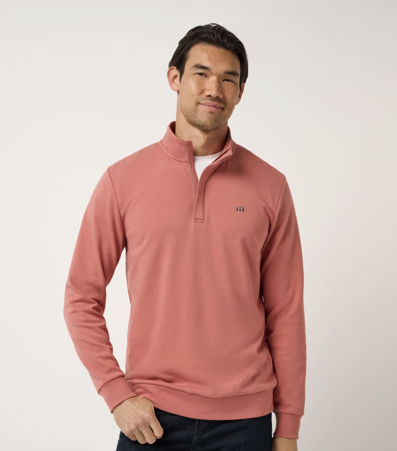 Travis Mathew Cloud Quarter Zip 2.0 Brick Dust