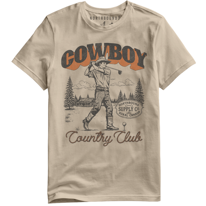 Northbound COWBOY COUNTRY CLUB T-SHIRT Sand