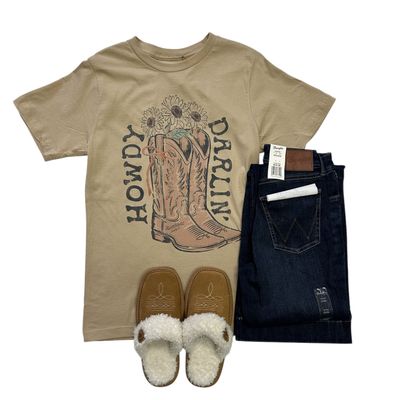 Northbound HOWDY DARLIN' T-SHIRT Beige
