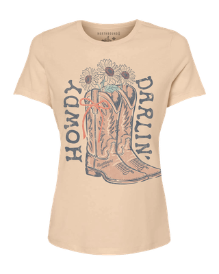 Northbound HOWDY DARLIN' T-SHIRT Beige