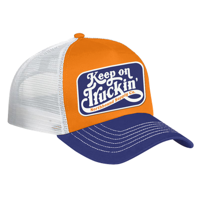 KEEP ON TRUCKIN' TRUCKER HAT Orange