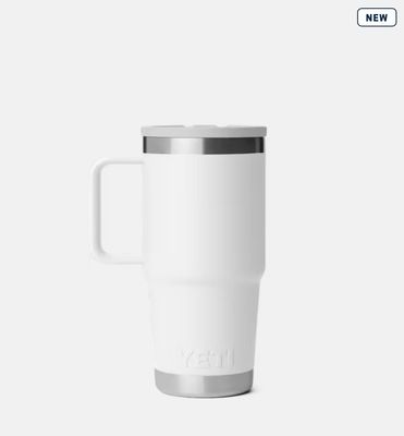 Yeti RAMBLER® 591 ML TRAVEL STRAW MUG WITH COLOUR-MATCHED STRAW LID White