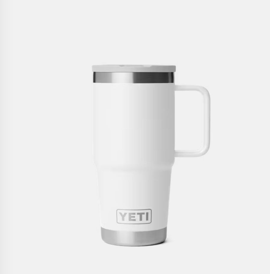 Yeti RAMBLER® 591 ML TRAVEL STRAW MUG  WITH COLOUR-MATCHED STRAW LID White