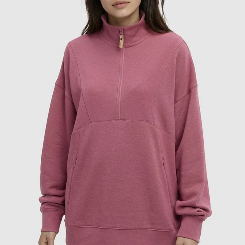 Tentree Finlayson 1/4 Zip Rosewood