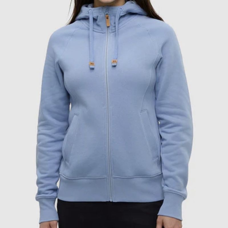 Tentree Elm Zip Hoodie Lakeside Blue