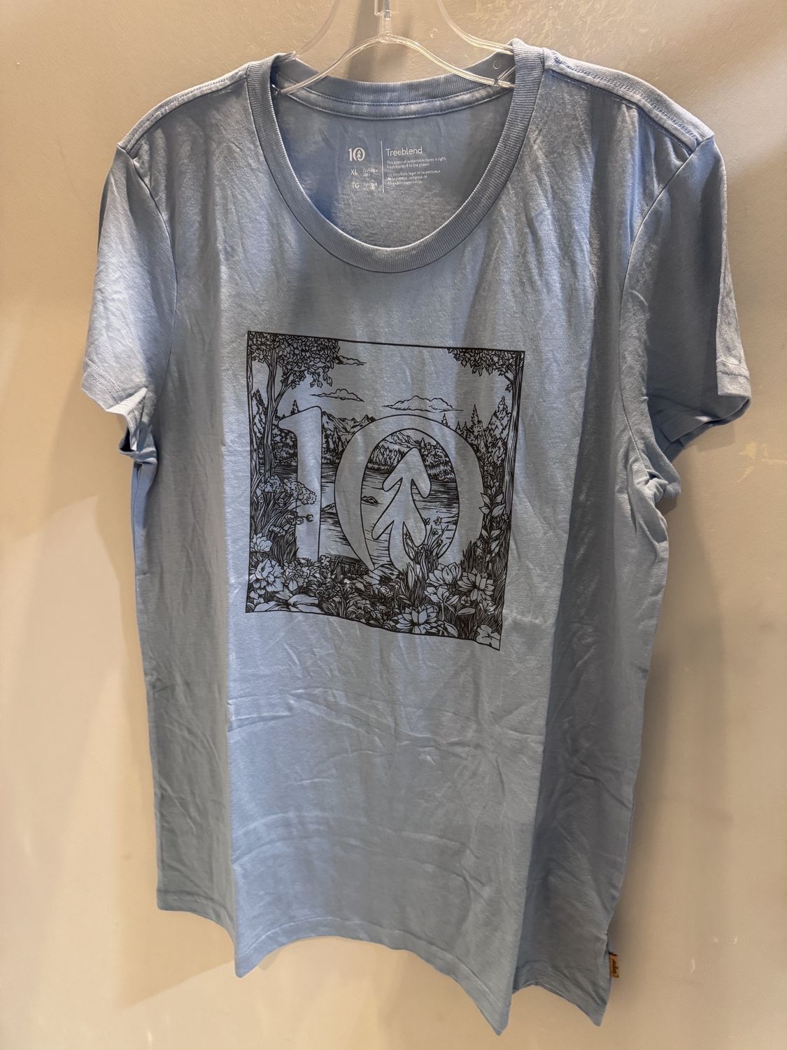 Tentree Lake Life Logo Tee Blue