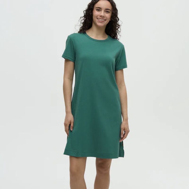 Tentree Birchwood Dress Tidal Blue