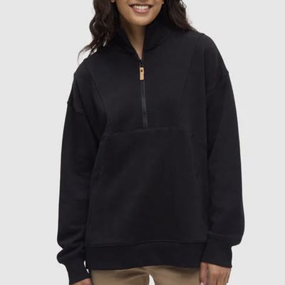 Tentree Finlayson 1/4 Zip Black