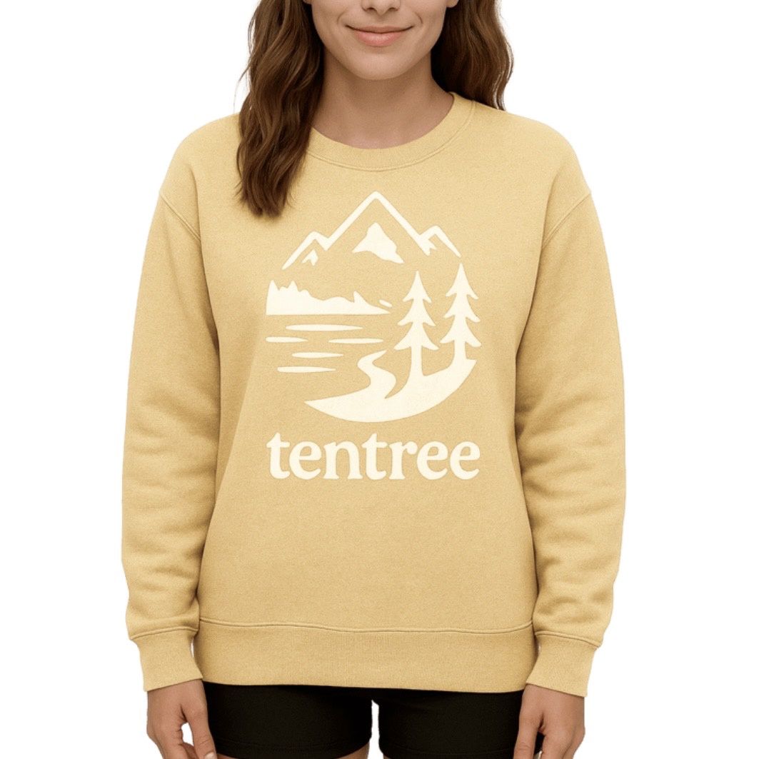 Tentree Mountain Trees Crew Yellow