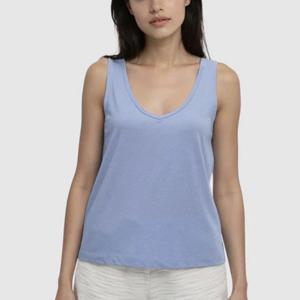 Tentree Kinney Tank Lakeside Blue