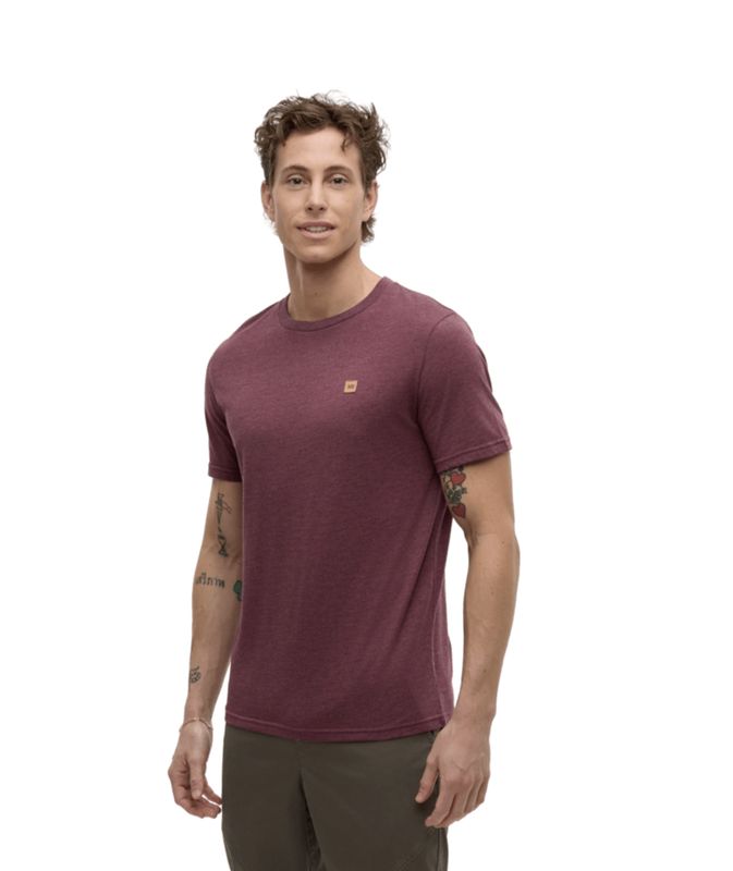 Tentree Baker Tee Rosewood Fleck