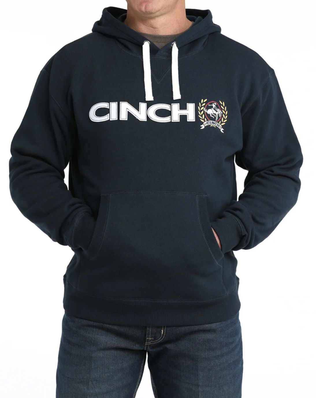 Cinch Logo Hoodie Navy
