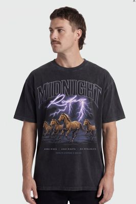 TEAMLTD Stampede Oversized Tee Acit BLK