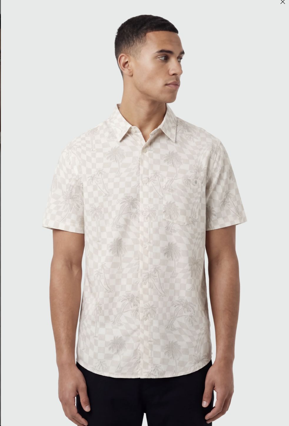 TEAMLTD Classic Button up Checker Palm