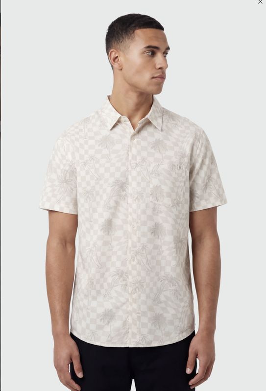 TEAMLTD Classic Button up Checker Palm