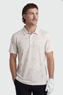 TEAMLTD Par Tee Polo Checker Palm