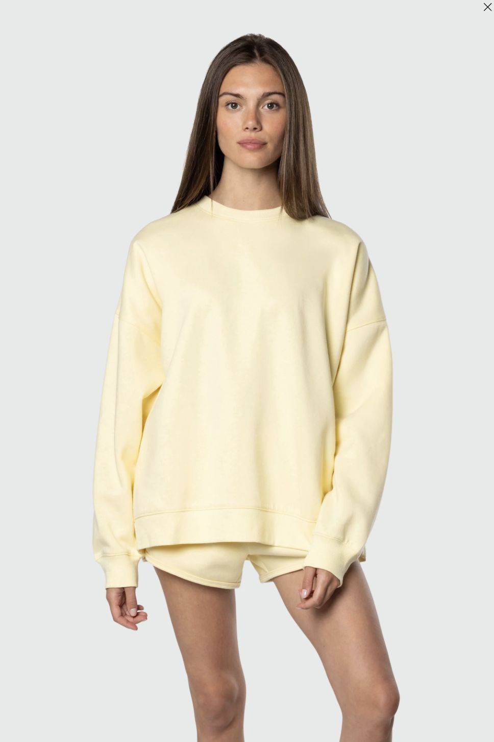 TEAMLTD Oversized Hoodie Butter Yellow