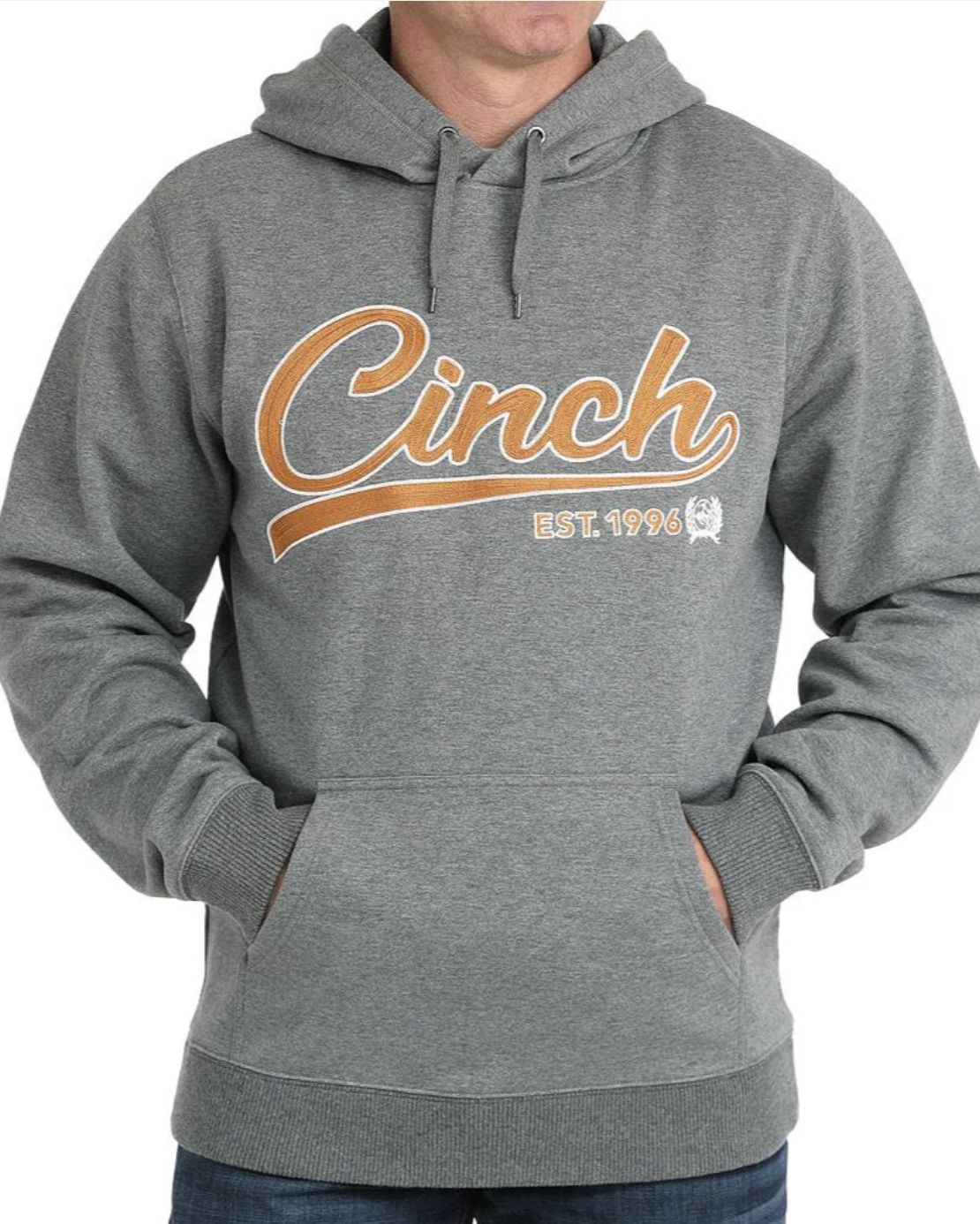 Cinch Applique Hoodie H Grey