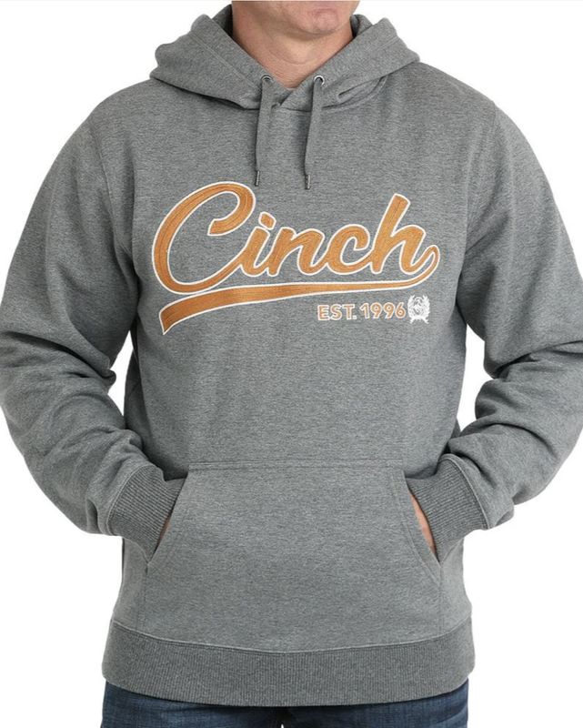 Cinch Applique Hoodie H Grey