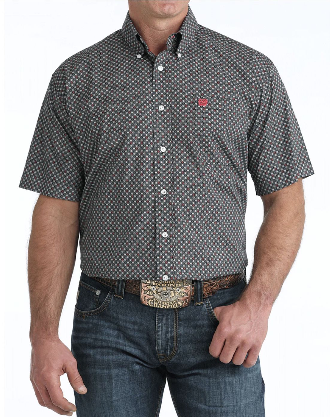 Cinch  S/S PRINT 2/26-BLACK Shirt