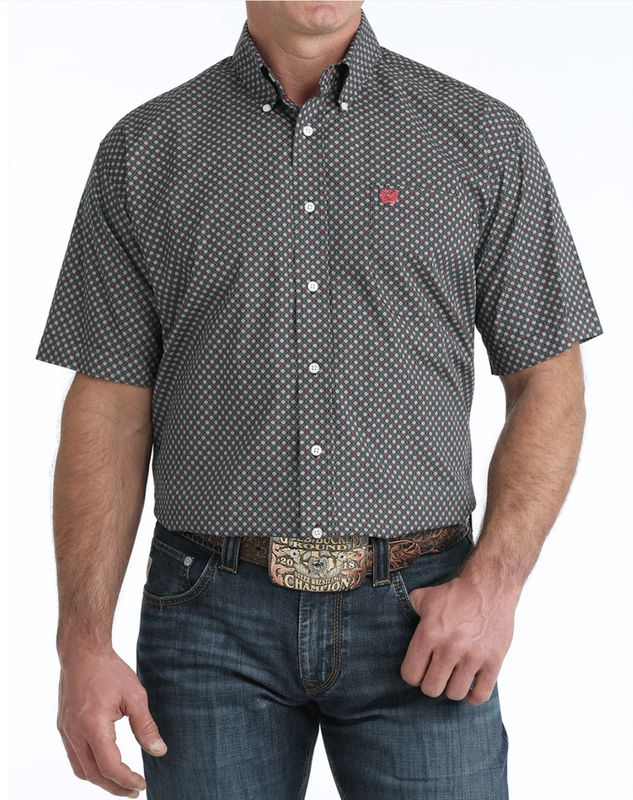 Cinch  S/S PRINT 2/26-BLACK Shirt