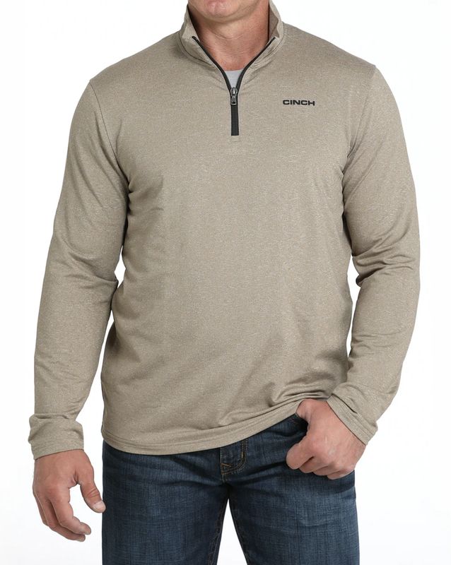 Cinch  ARENAFLEX® 1/4 ZIP PULLOVER Stone