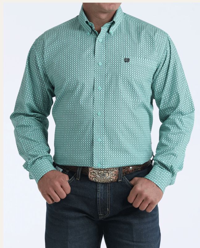 Cinch CLASSIC FIT BUTTON-DOWN WESTERN SHIRT Tiffany