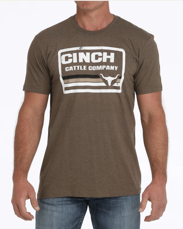 Cinch Cattle Company Tee BRN