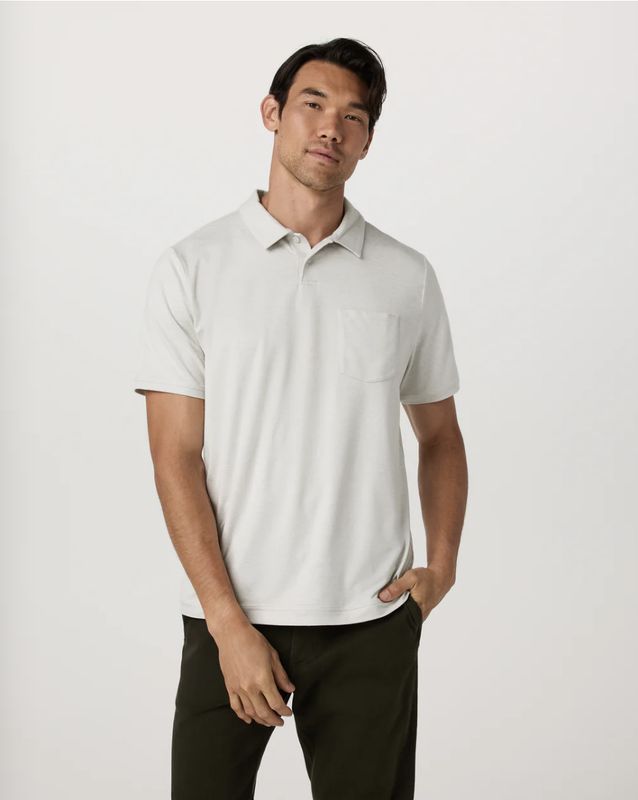 Vuori Short Sleeve Ponto Performance Polo White