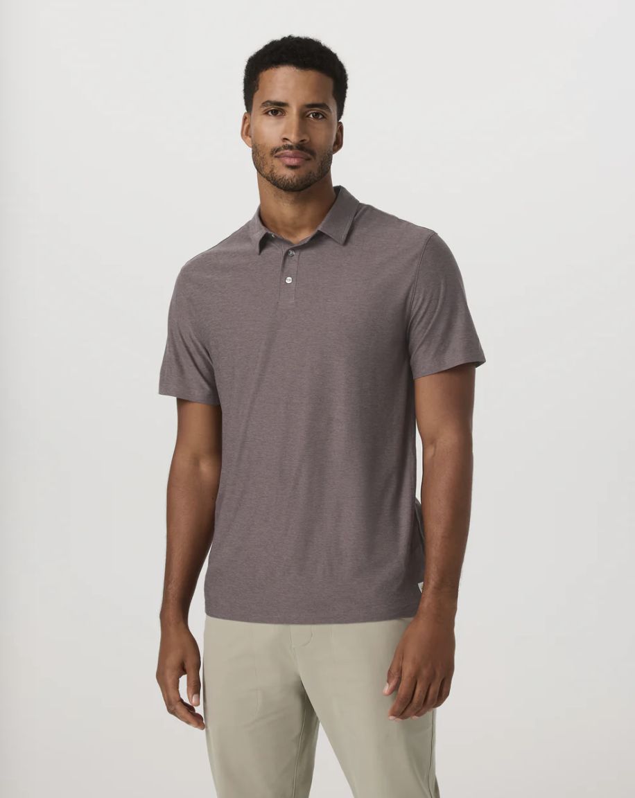 Vuori Strato Tech Polo Timber Heather
