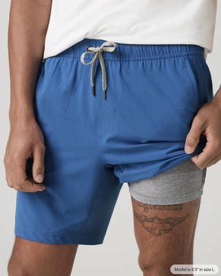Vuori Kore Short Lined 7" Court Blue